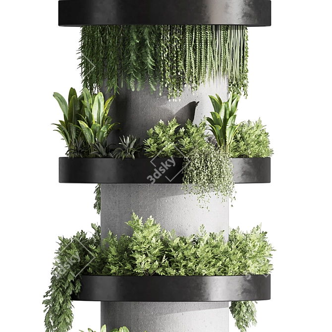 Vertical Wall Garden Set07 3D model image 5