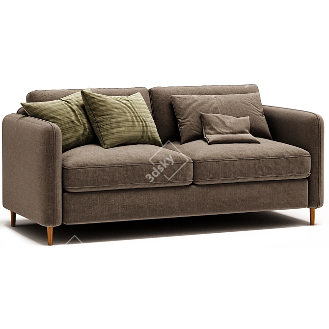 Modern 2-Seater Sofa Bed Lomeo 3D model image 1