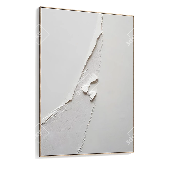 Dual Plaster Photo Frame 3D 3D model image 4