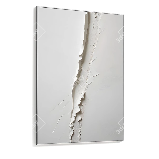 Dual Plaster Photo Frame 3D 3D model image 5