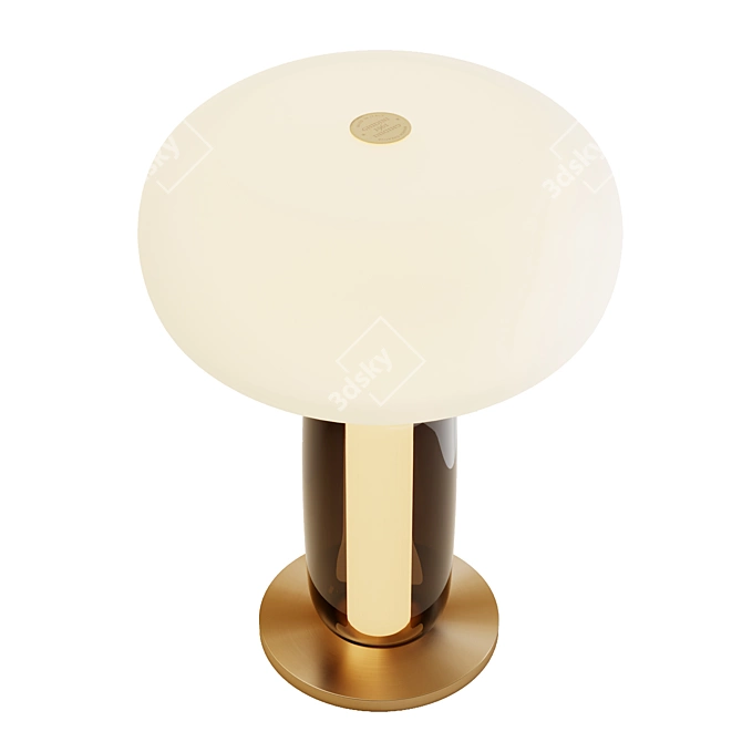 Sleek Black Table Lamp 3D model image 4