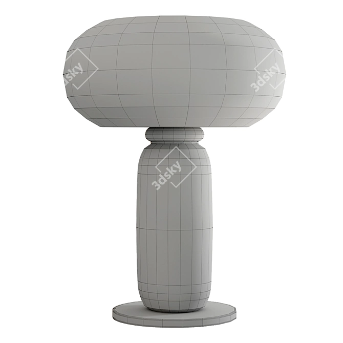 Sleek Black Table Lamp 3D model image 6