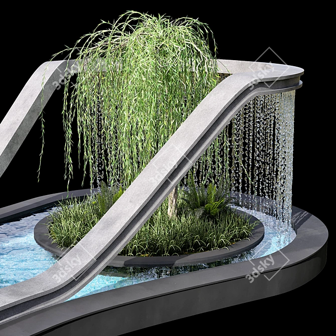 - Water Feature Sculpture Model 3D model image 3