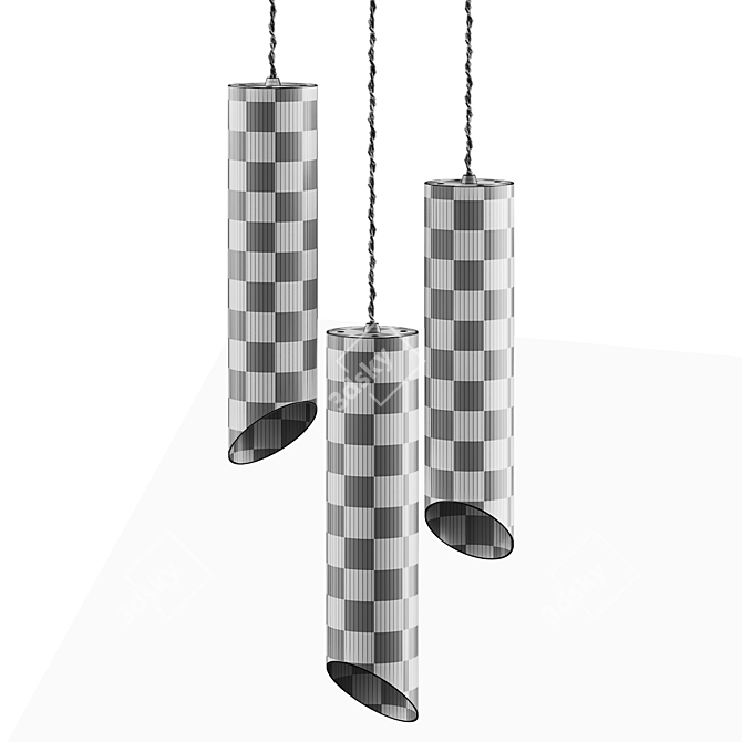 Rotatable Pendant Lamp Fixture 3D model image 4