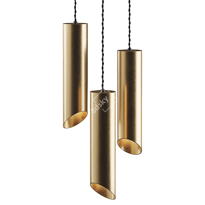 Rotatable Pendant Lamp Fixture 3D model image 6