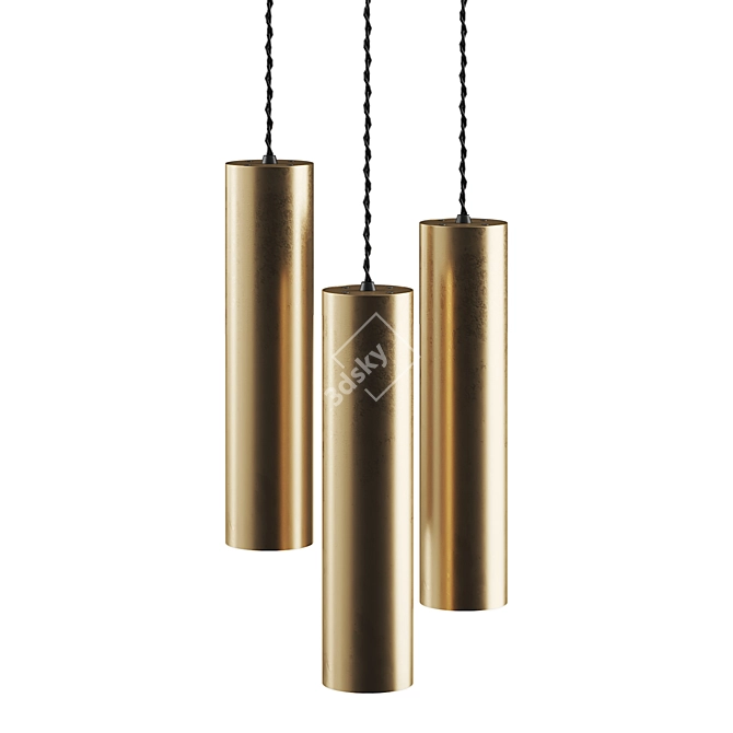 Rotatable Pendant Lamp Fixture 3D model image 7