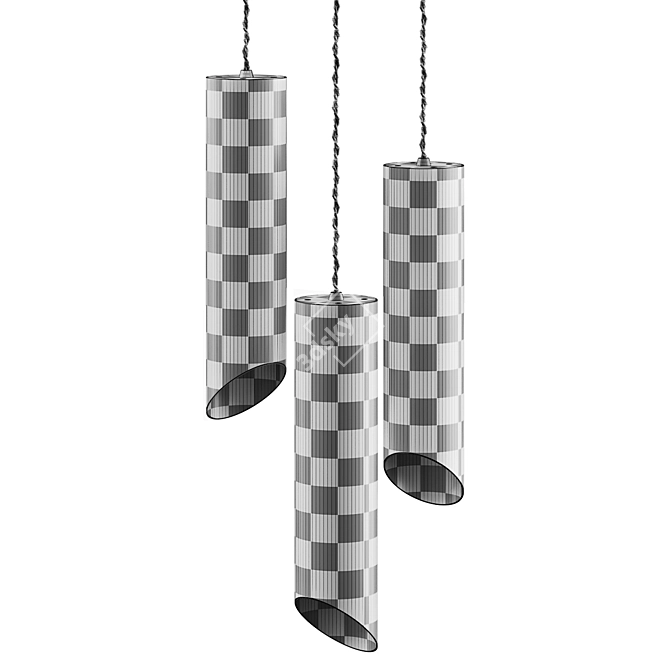 Rotatable Pendant Lamp Fixture 3D model image 8