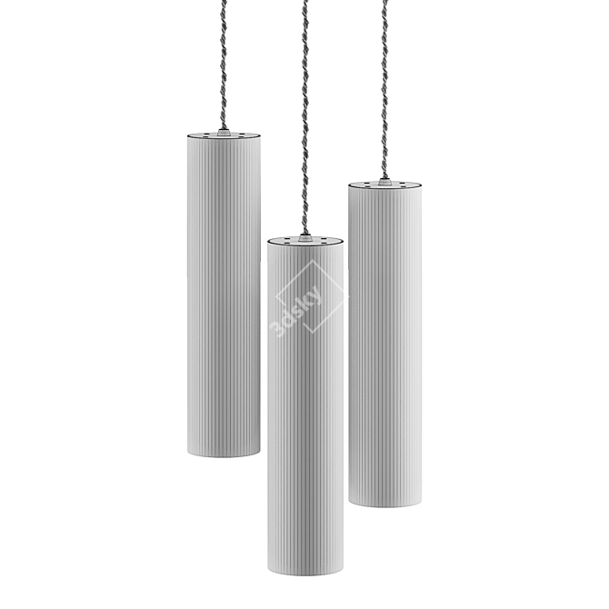 Rotatable Pendant Lamp Fixture 3D model image 9