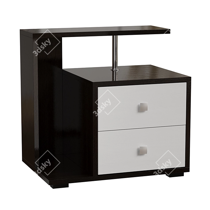 Title: Camellia Bedside Tables Set 3D model image 4