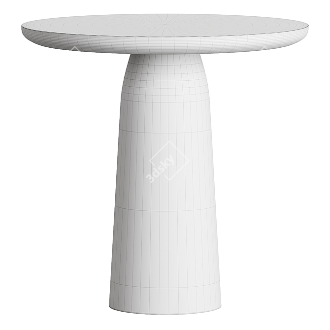 Marble Veined Bistro Table 3D model image 5