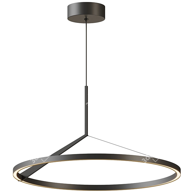 Minimalist Scandinavian-inspired Roda Pendant 3D model image 1