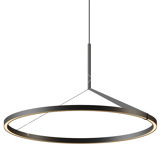 Minimalist Scandinavian-inspired Roda Pendant 3D model image 3