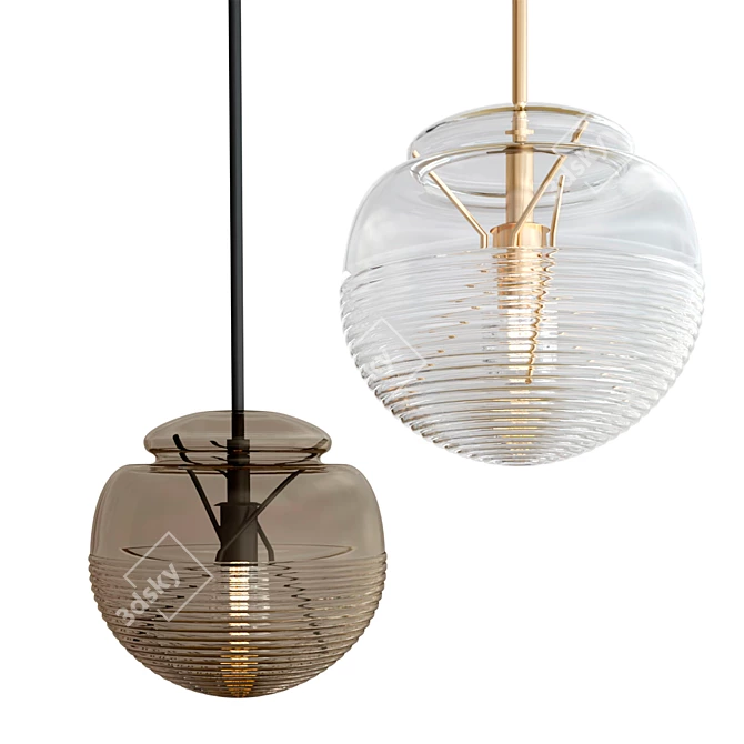 Modern Artemide Vitruvio Pendant Lamp 3D model image 1