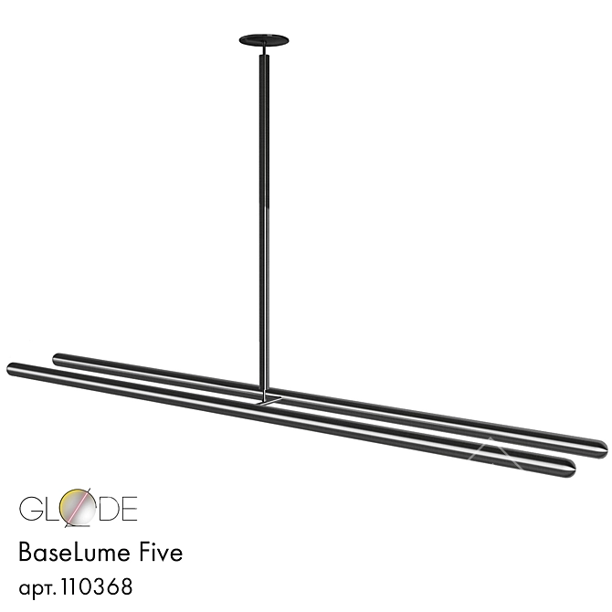 BaseLume Five: Stylish Minimalist Luminaire 3D model image 1