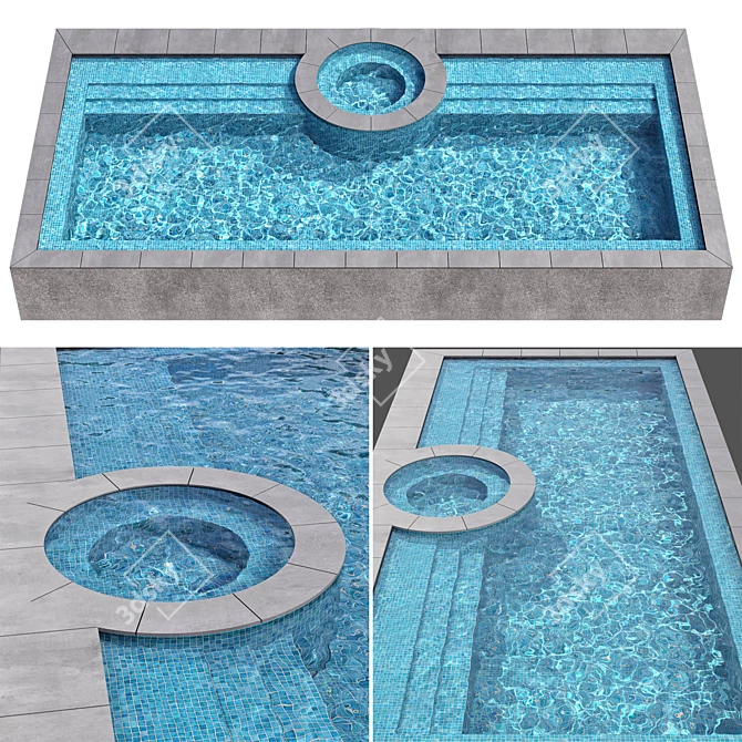 Pool No112: Visualization-Ready 3D Model 3D model image 3