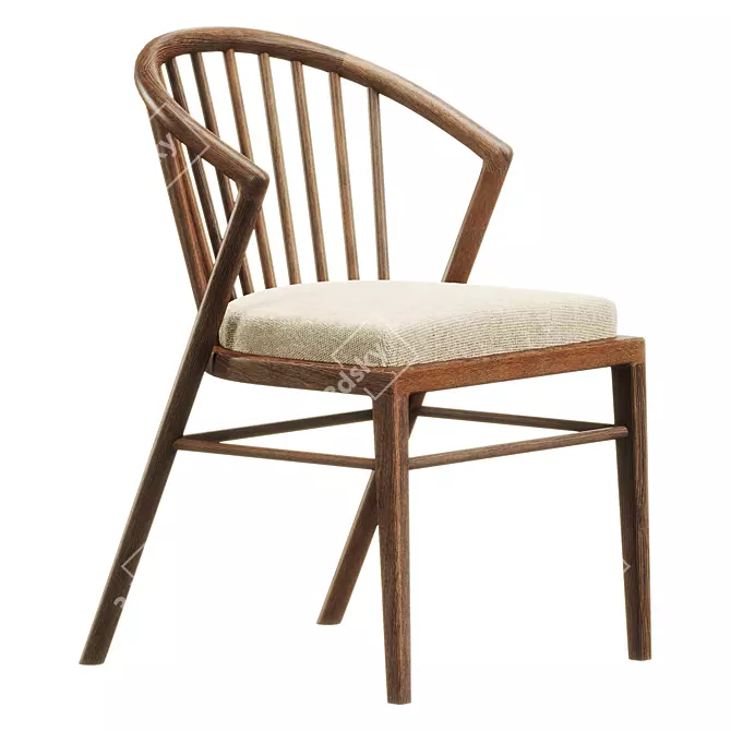 Elegant Vernacca Chair Model 3D model image 1