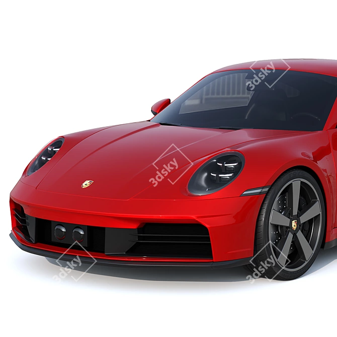 Porsche 911 Carrera GTS Hybrid 3D model image 4