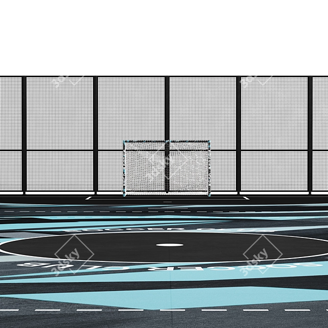 Street Soccer Field - Goalbound 3D model image 3