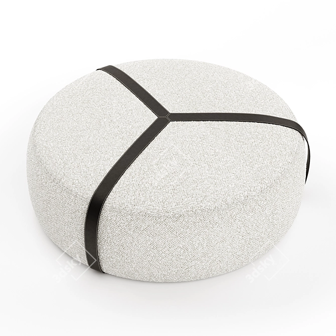 Contemporary Brooklyn Pouf Design 3D model image 2