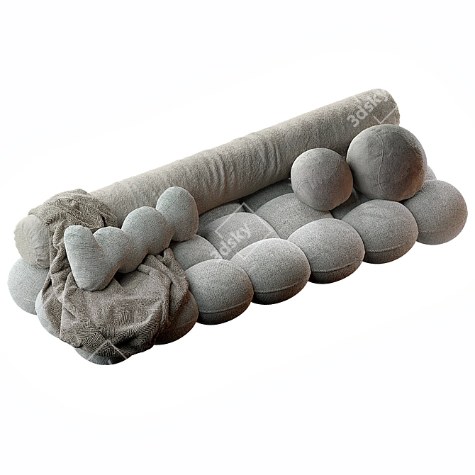 Modular Fabric Pillow Seat 3D model image 1