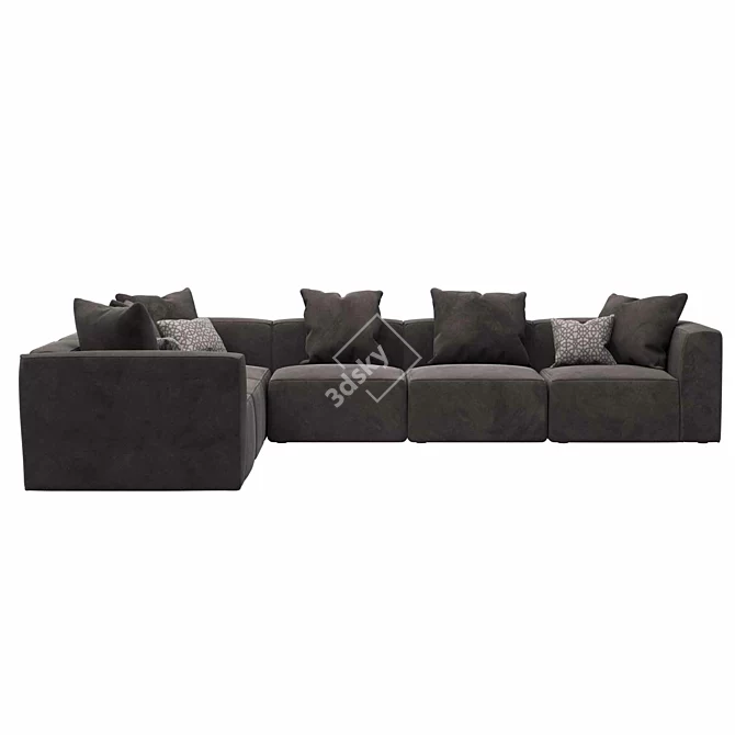 Scandinavian Designs Modular Sectional Sofa 3D model image 4