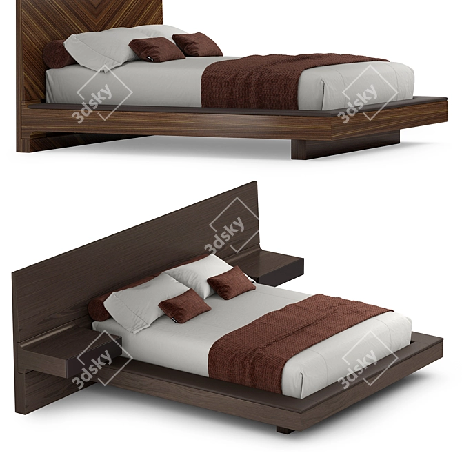 Luzaro Factory Bed 3D model image 1