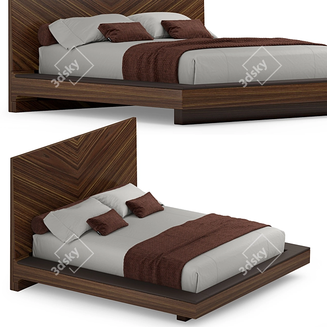 Luzaro Factory Bed 3D model image 2