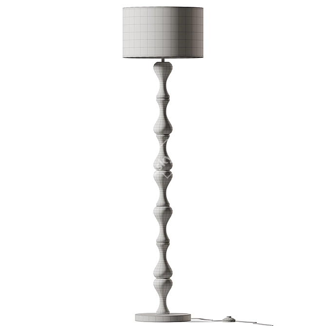 Rustic Elegance Laredo Floor Lamp 3D model image 3