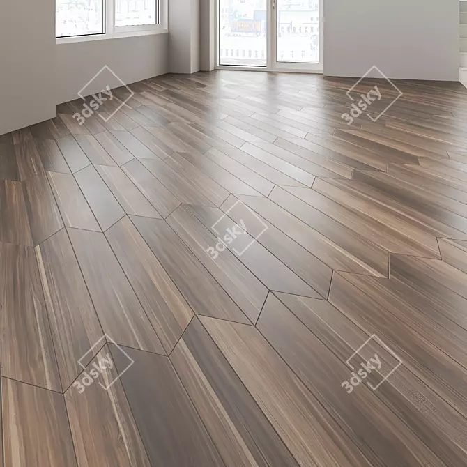  French Oak Parquet Floor 3D model image 3