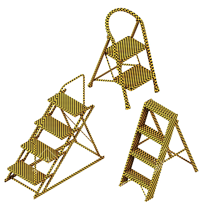 Professional 3D Ladders Asset 3D model image 6