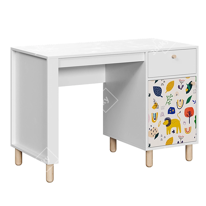 Trixie Kids' Writing Desk 3D model image 7