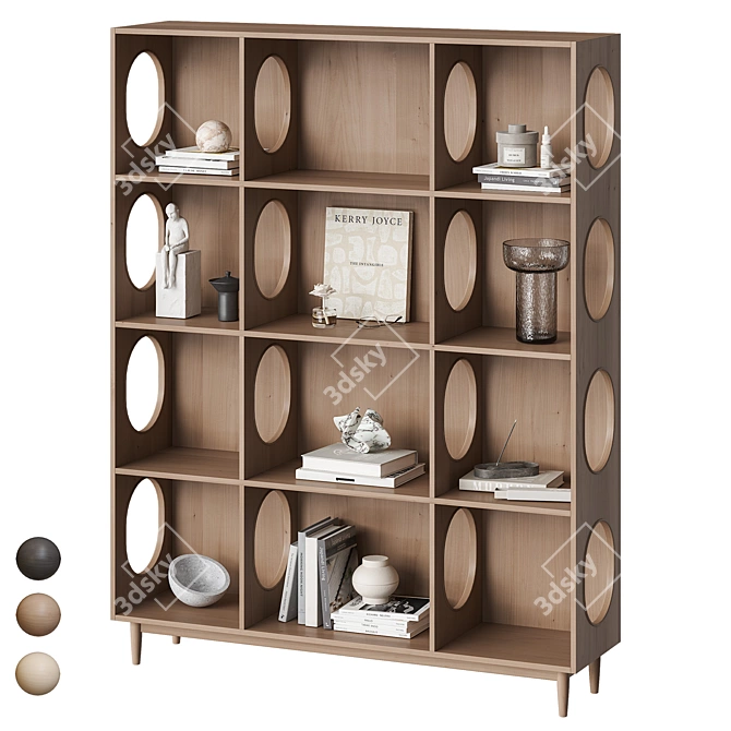 Modern Decor Open Shelf NG13 3D model image 3