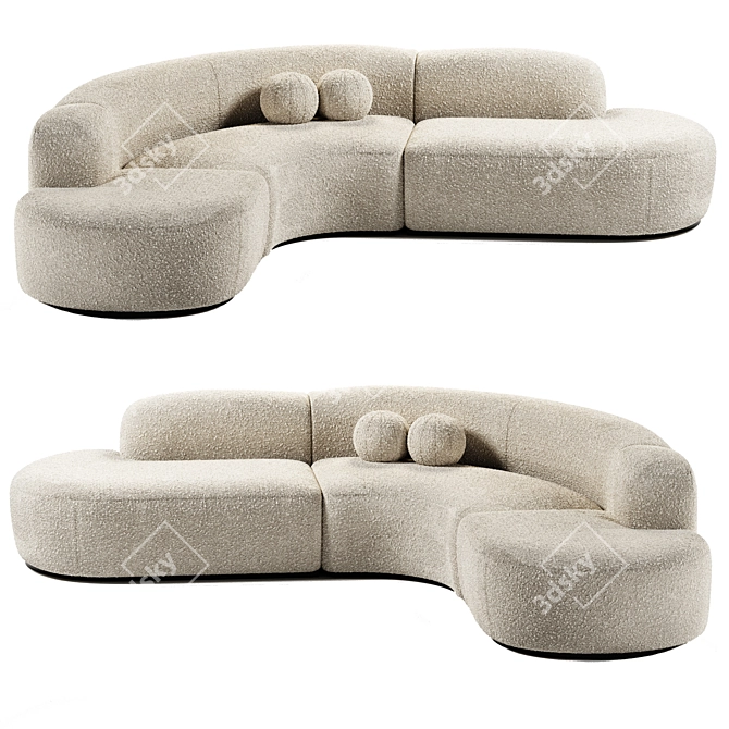 Elegant Bjorn Sofa Eichholtz 3D model image 4