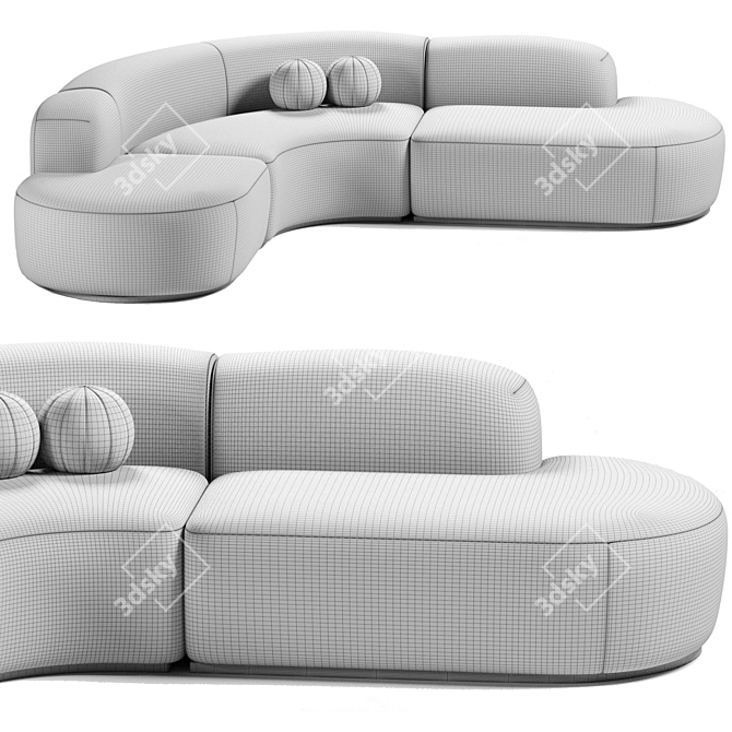 Elegant Bjorn Sofa Eichholtz 3D model image 5