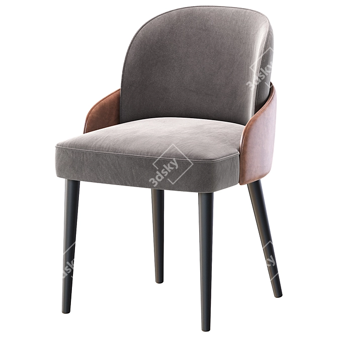  Sleek Modern Chair RUMBEC Design 3D model image 4