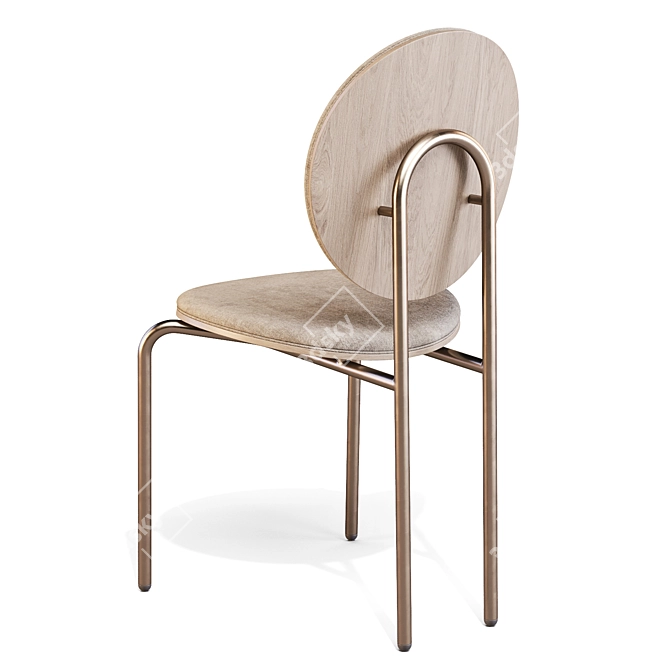  Michelle Low Back Dining Chair 3D model image 4