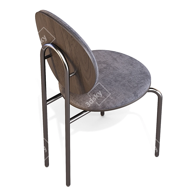  Michelle Low Back Dining Chair 3D model image 5