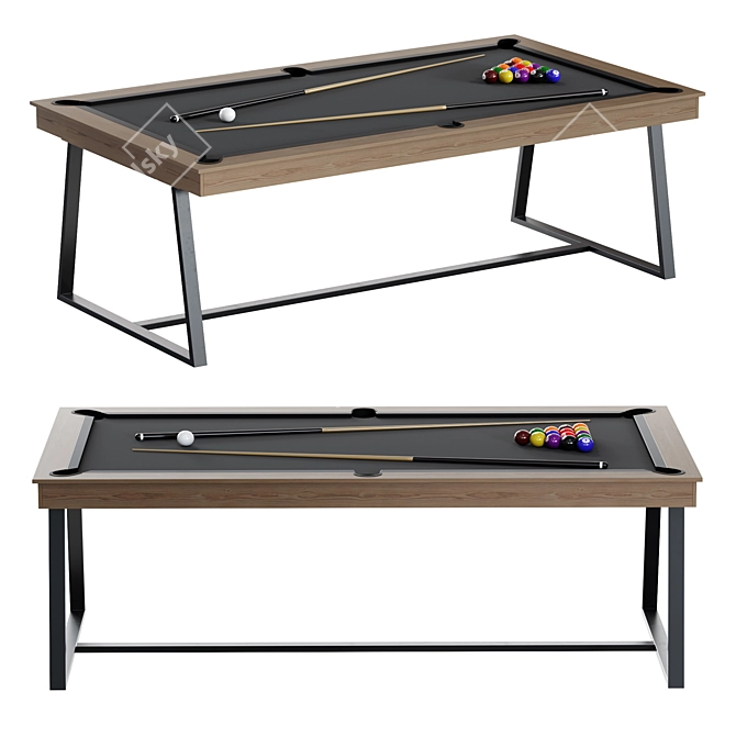 Rene Pierre Slate Pool Table 3D model image 1