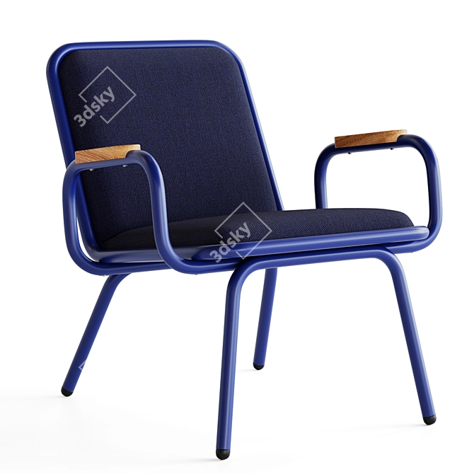 Green PBR Armchair Render Compatibility 3D model image 6