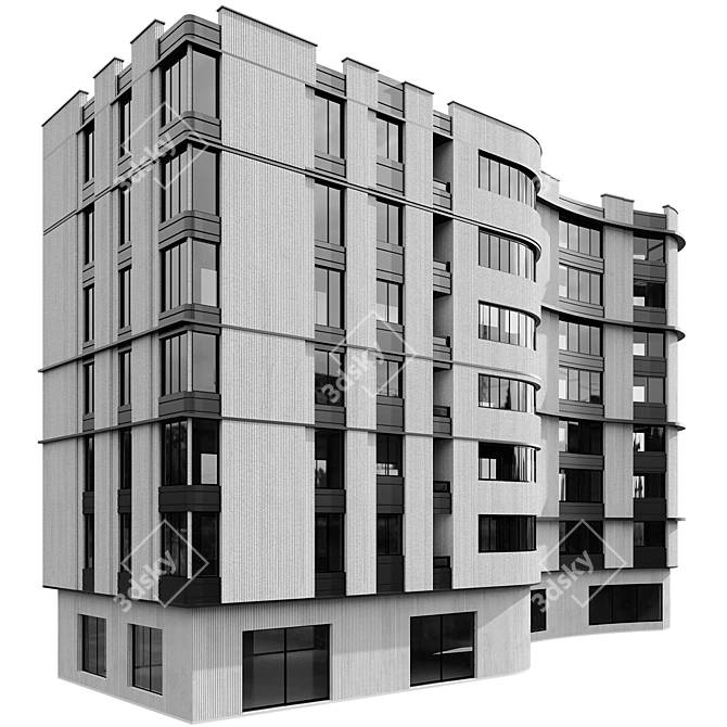 Multi-Level Building Model Pack 3D model image 6