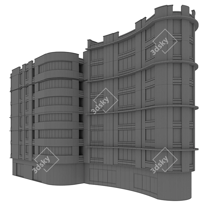 Multi-Level Building Model Pack 3D model image 8