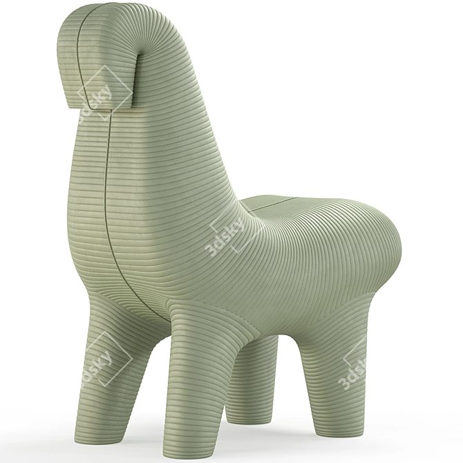 Qeeboo Ghoda Chair: Polys 196,453 3D model image 4