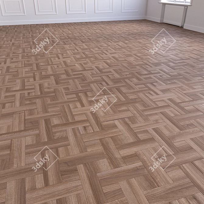 Versatile 3D Wooden Floor Model 3D model image 5