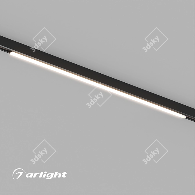 MAG-MICROCOSM-STRIP-L300-5W Linear Magnetic Track Light 3D model image 1