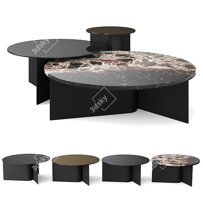 Minimalist Breeze Coffee Table 3D model image 1