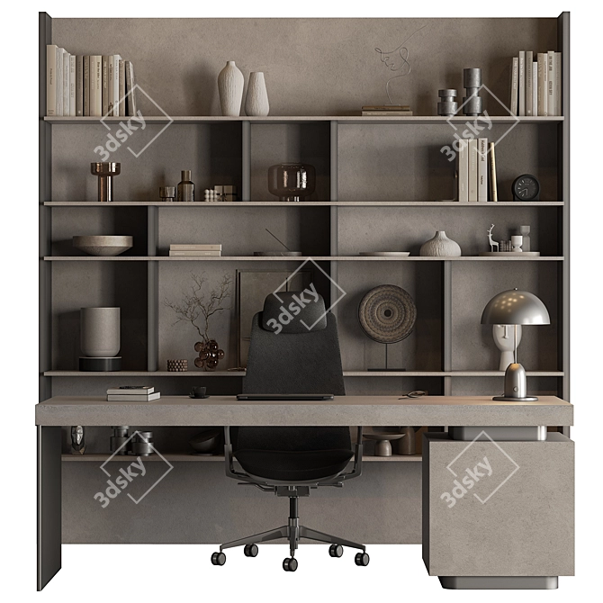  Executive Office Desk - Boss 641 3D model image 3