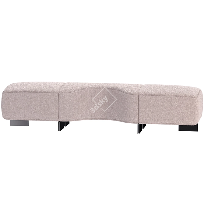 Minotti Ottoman Yves Bed 3D model image 3