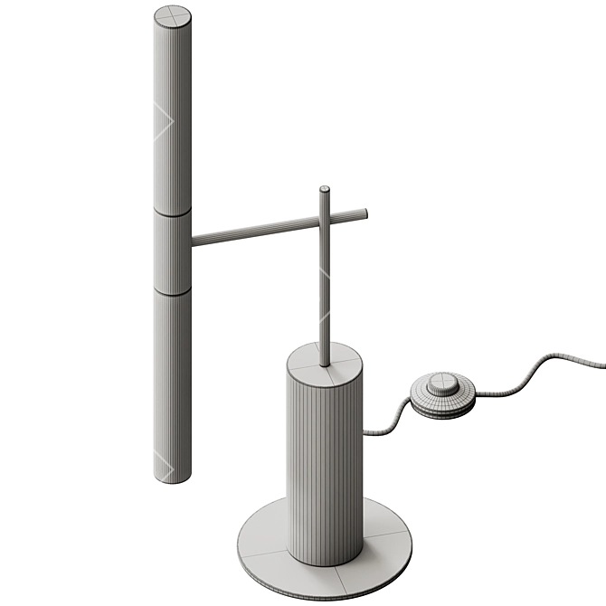 Modern LED Metal Table Lamp 3D model image 5