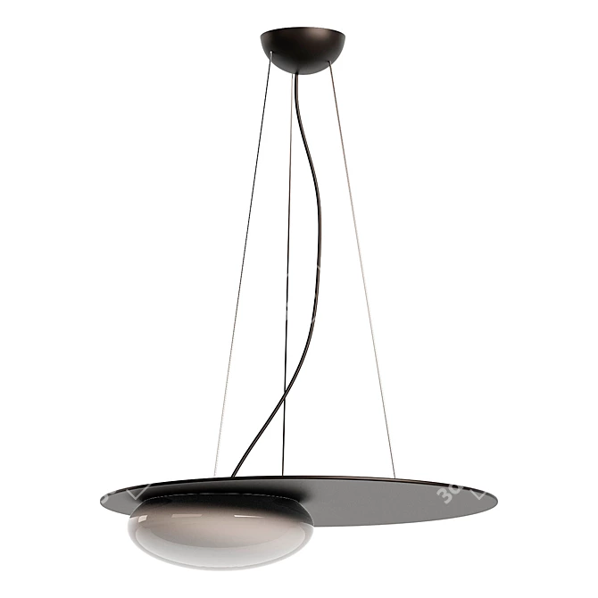 Loft Ribbon Style Pendant Light 3D model image 1