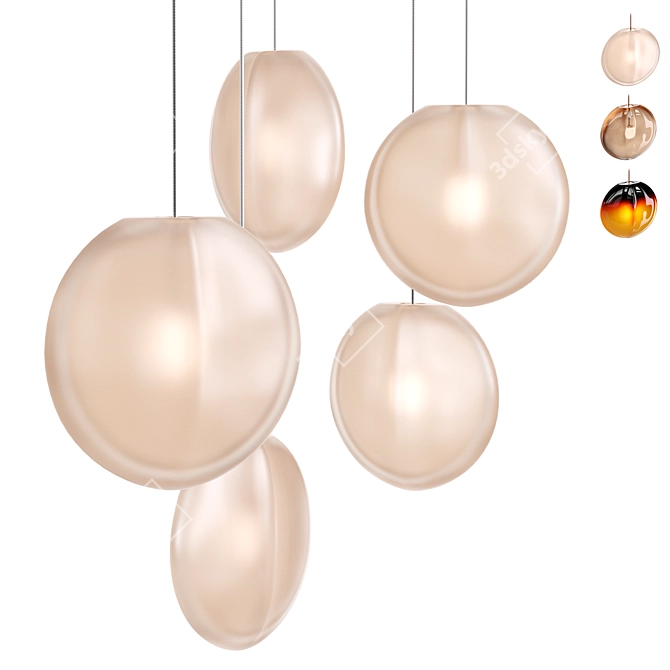 OVA Pendant Light Fixture 3D model image 1